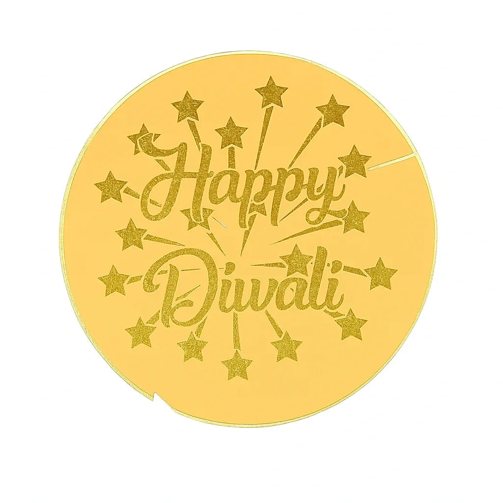 Happy Diwali Cut Out Topper D2 | Pack of 1