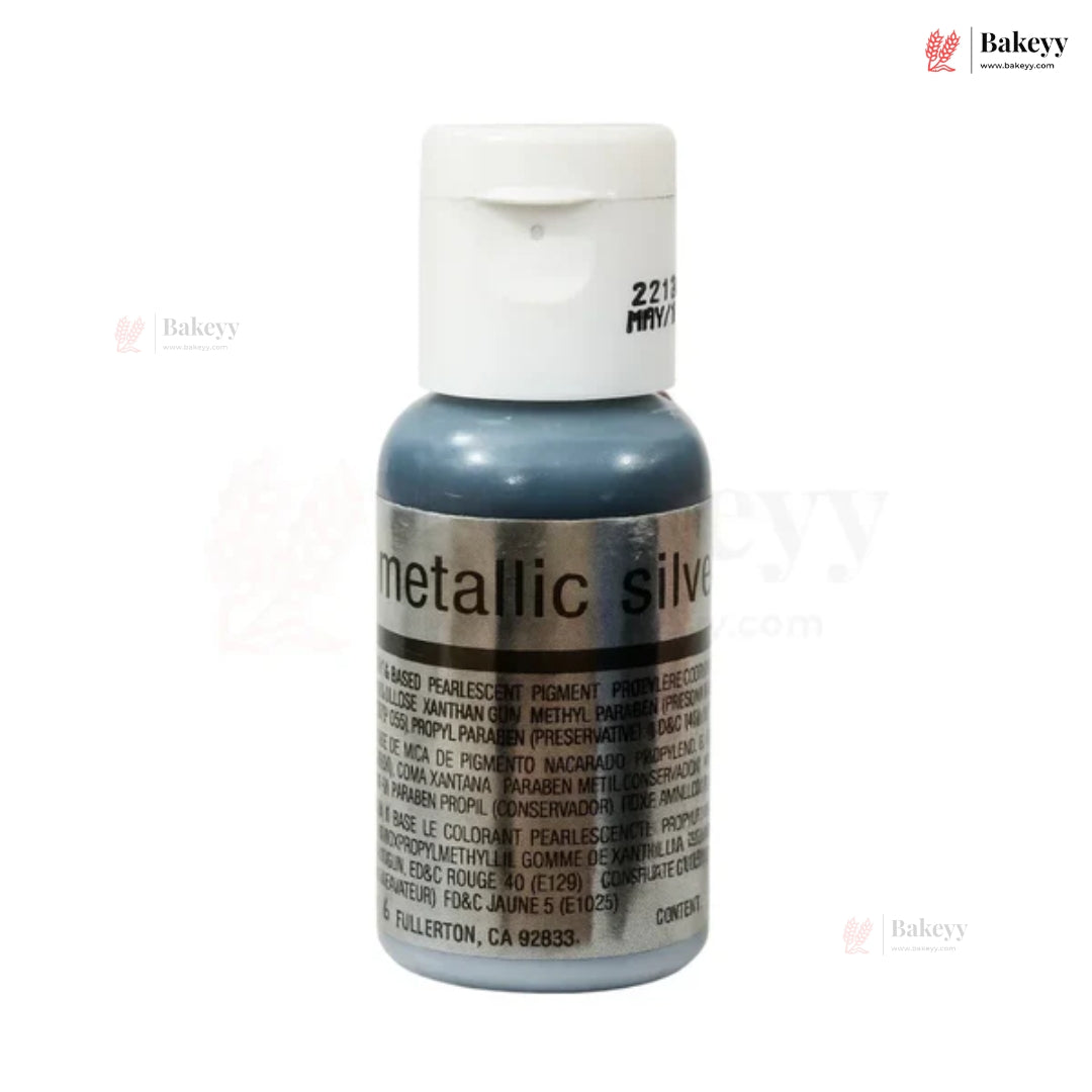 Chefmaster Metallic Airbrush Food Colour 19g | Silver & Red