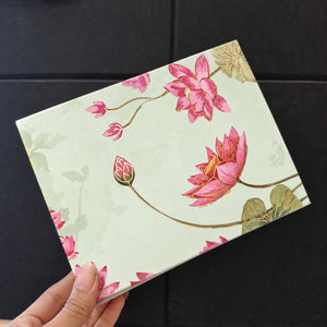 Printed Floral Chocolate Box with Golden Cavity | 3 Designs | Pack of 25