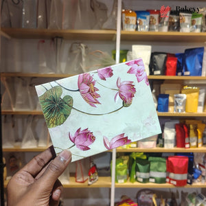 Printed Floral Chocolate Box with Golden Cavity | 3 Designs | Pack of 25