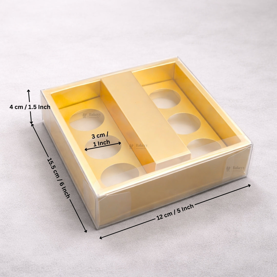 Chocolate Gift Box with PVC Cover & Cavity Tray | Premium Chocolate Packaging Box | Multiple Capacities Available | Pack of 20