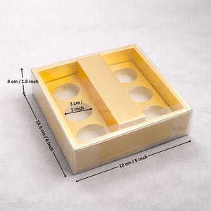 Chocolate Gift Box with PVC Cover & Cavity Tray | Premium Chocolate Packaging Box | Multiple Capacities Available | Pack of 20