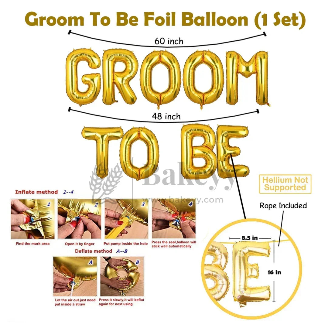 Groom To Be Party Decoration Kit | Party Decor | 1 Piece - Bakeyy.com - India - Groom To Be Party Decoration Kit | Party Decor | 1 Piece - Default Title
