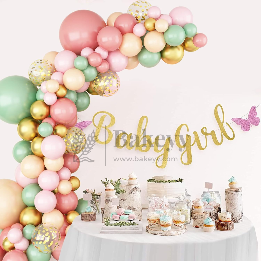 Pastel Birthday Balloon Arch Kit with Smiley Flowers | Party Decor | 1 Piece