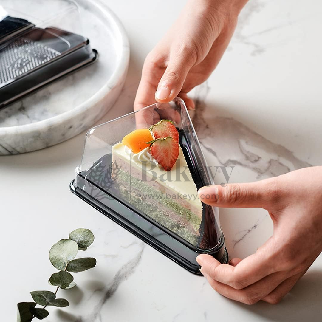 Triangle Pastry Boxes with Clear Dome Lid | Pack of 50