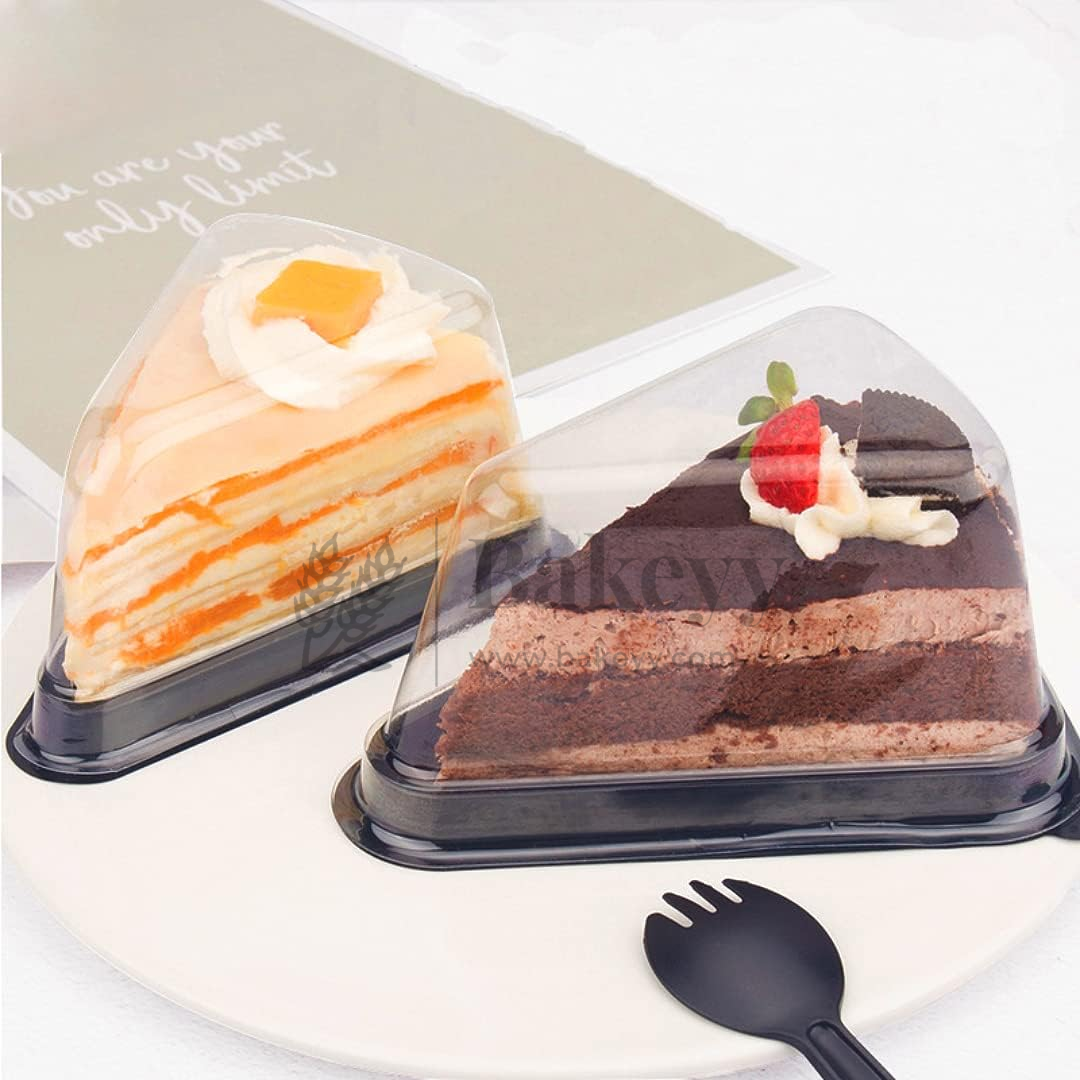 Triangle Pastry Boxes with Clear Dome Lid | Pack of 50