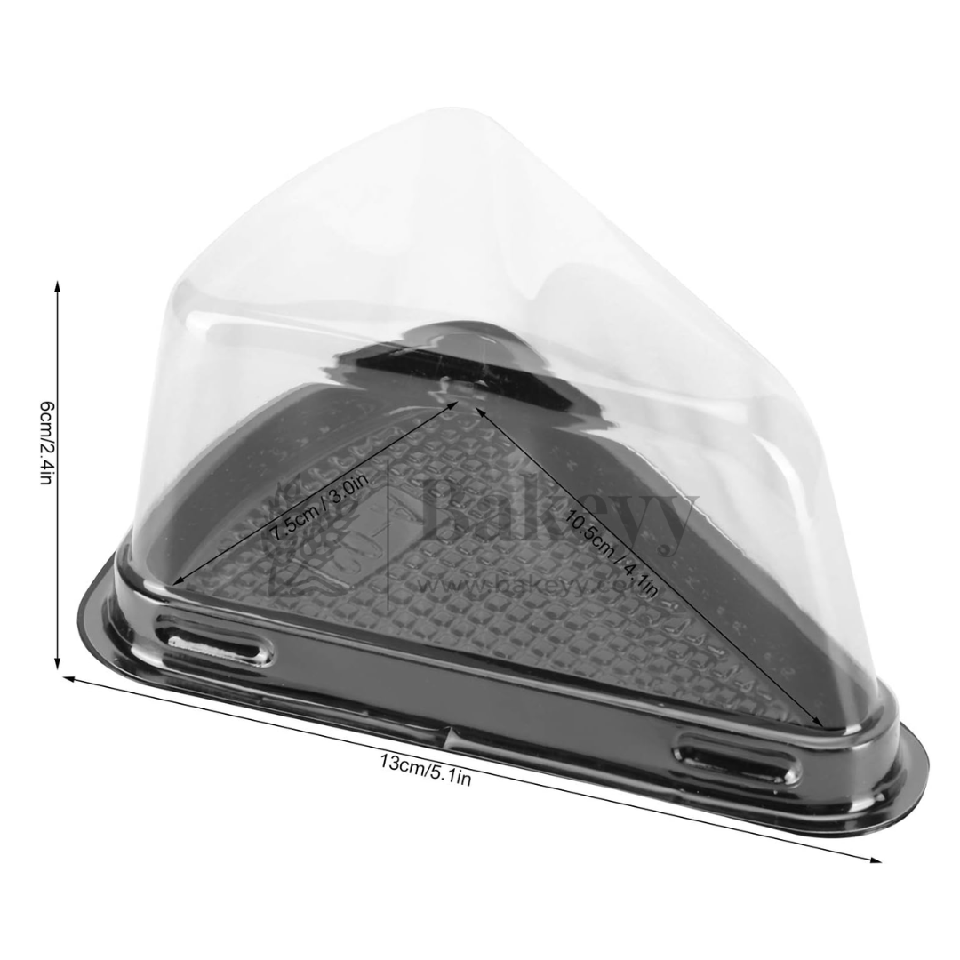 Triangle Pastry Boxes with Clear Dome Lid | Pack of 50