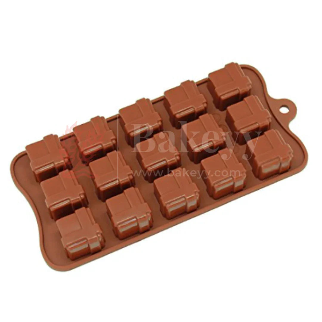 15-Cavity | Gift Box Silicone Chocolate Mold | Non-Stick Baking & Candy Making Tray | 1 Piece