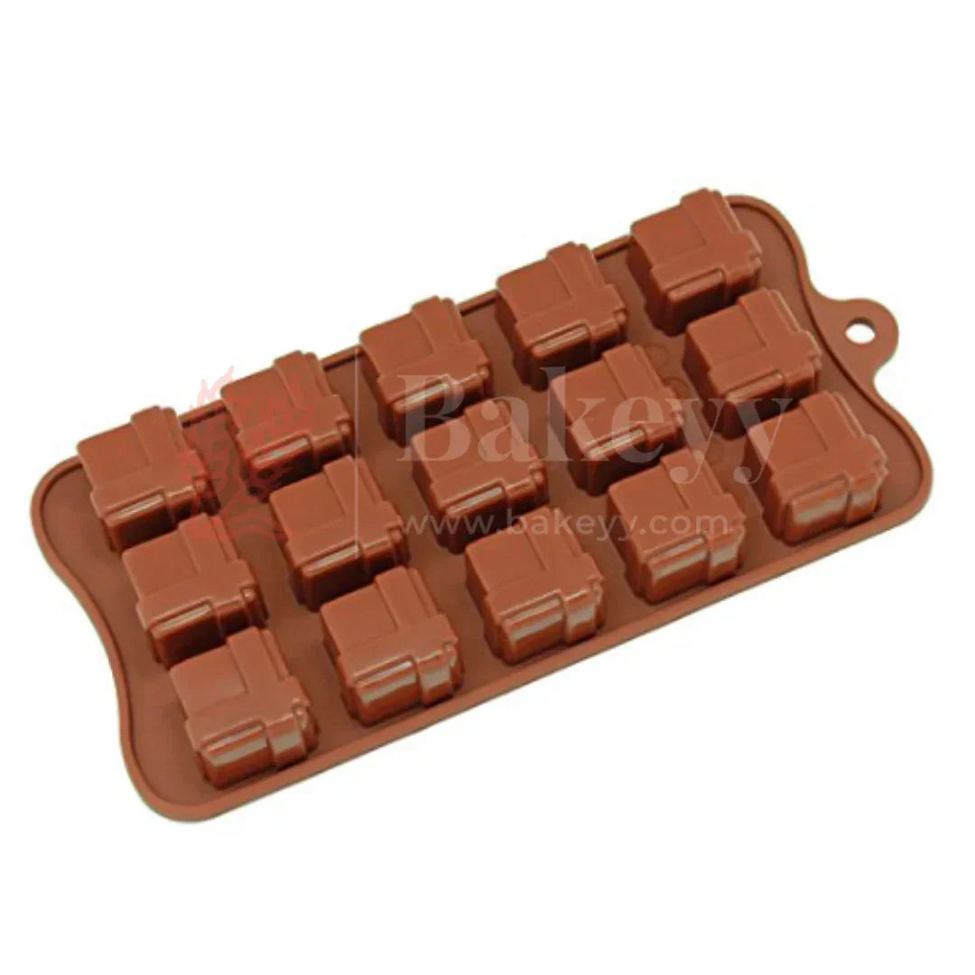 15-Cavity | Gift Box Silicone Chocolate Mold | Non-Stick Baking & Candy Making Tray | 1 Piece - Bakeyy.com - India - 15-Cavity | Gift Box Silicone Chocolate Mold | Non-Stick Baking & Candy Making Tray | 1 Piece - Default Title
