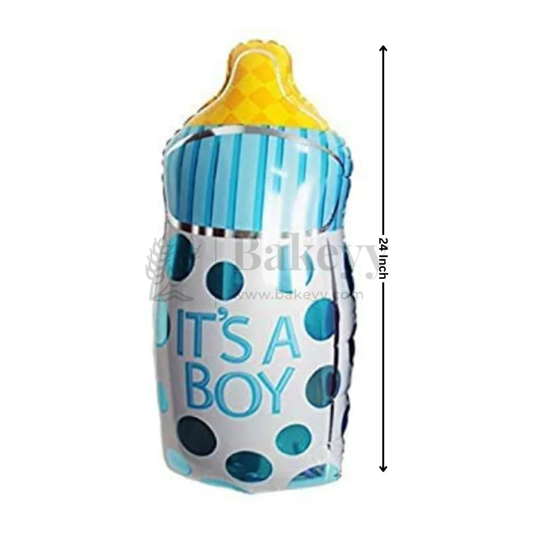 It’s a Boy Baby Bottle Foil Balloon | Party Decoration | 1 Piece - Bakeyy.com - India - It’s a Boy Baby Bottle Foil Balloon | Party Decoration | 1 Piece - Default Title