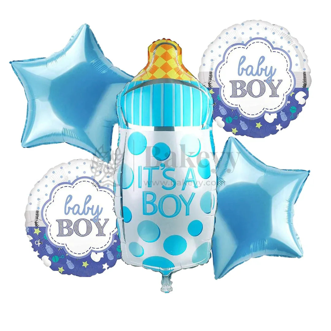 It’s a Boy Baby Bottle Foil Balloon | Party Decoration | 1 Piece - Bakeyy.com - India - It’s a Boy Baby Bottle Foil Balloon | Party Decoration | 1 Piece - Default Title
