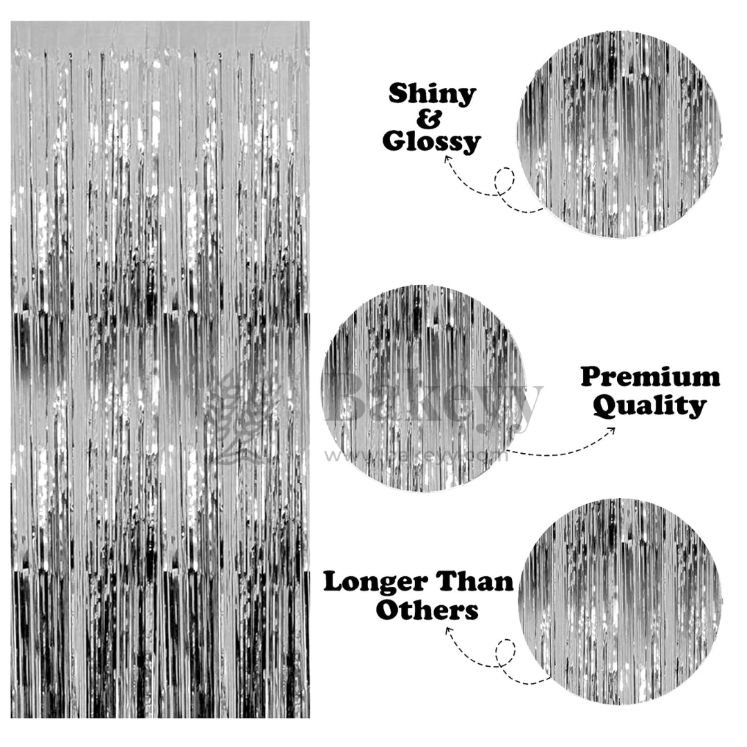 Happy Anniversary Decoration Set – Gold & Black Party Combo with Banner, Balloons, Foil Curtains & Stars | Party Decor | 1 Piece