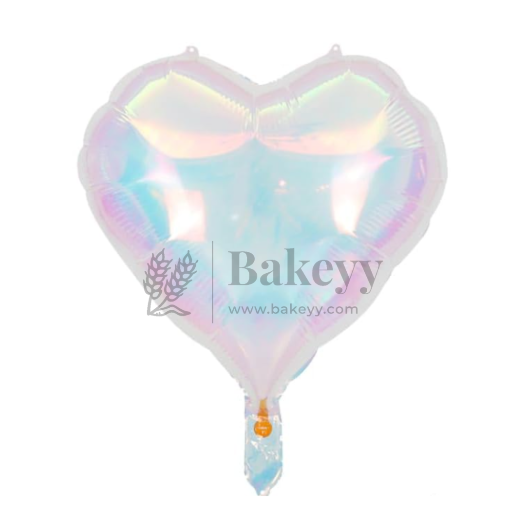 Heart Shape Holographic Foil Balloon| Party Decorative| 1 Piece