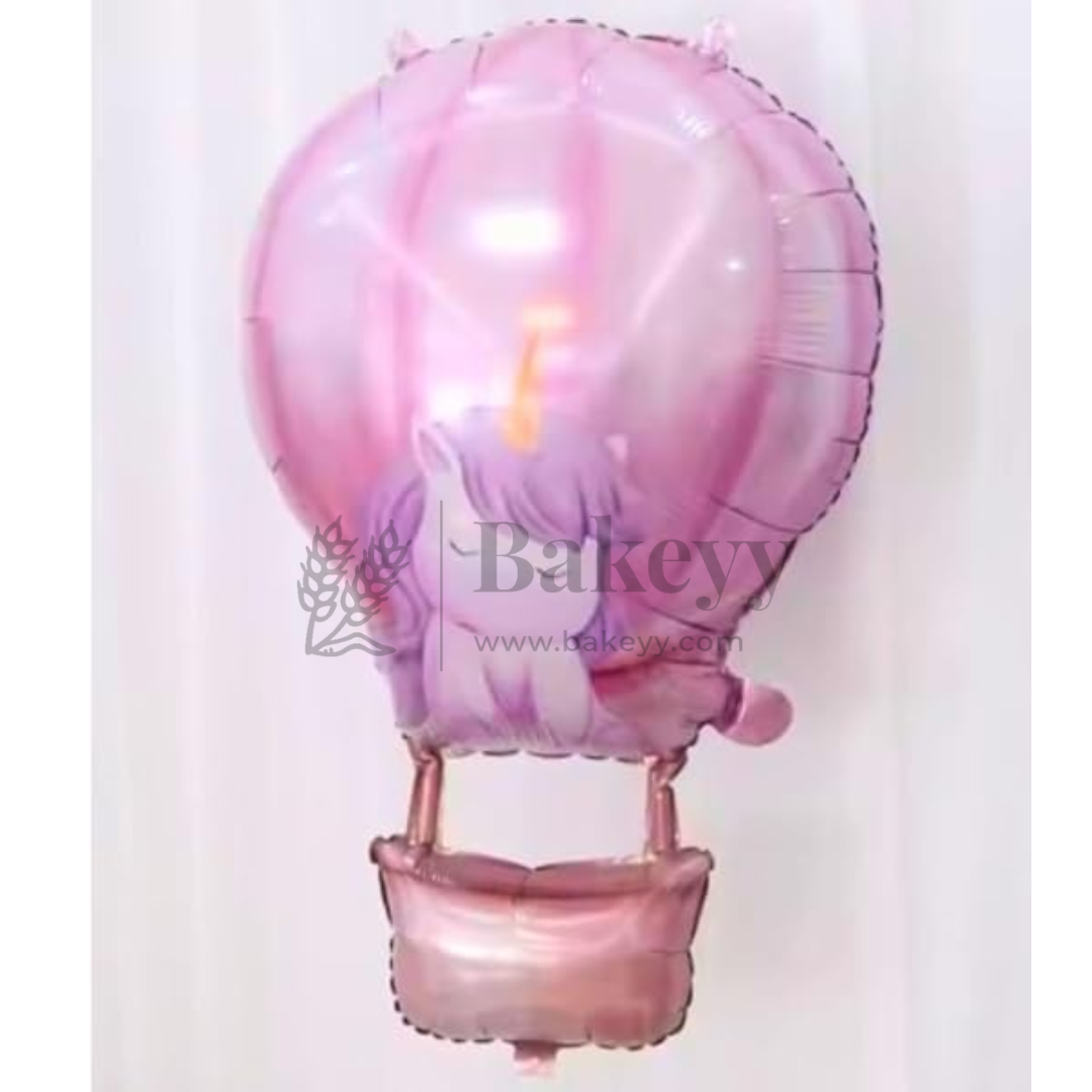Unicorn Hot Air Balloon Foil Balloon | Party Decorative| 1 Piece