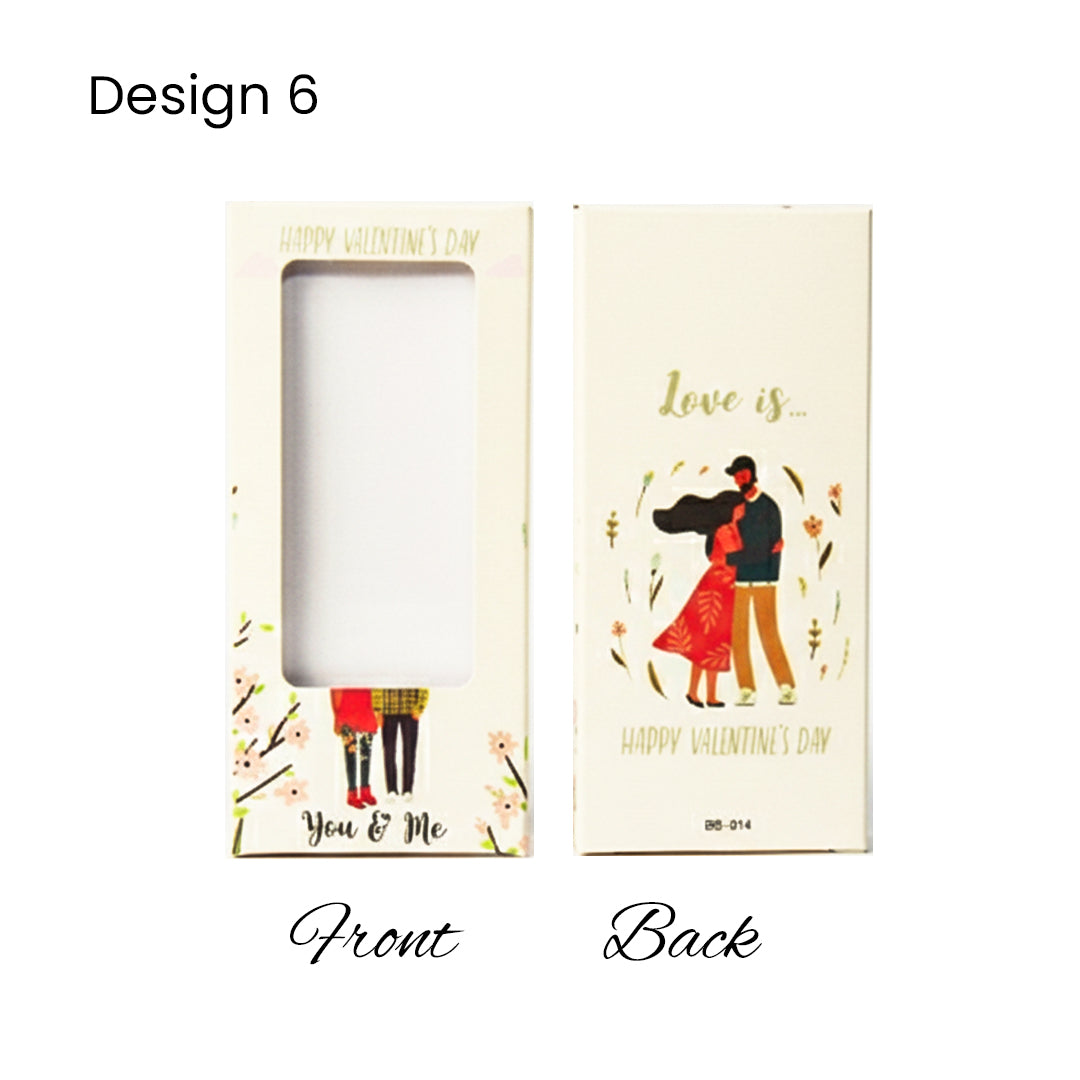 Chocolate Bar Box | Chocolate Bar Gift Box with Window | Chocolate Packaging Box | Pack Of 10