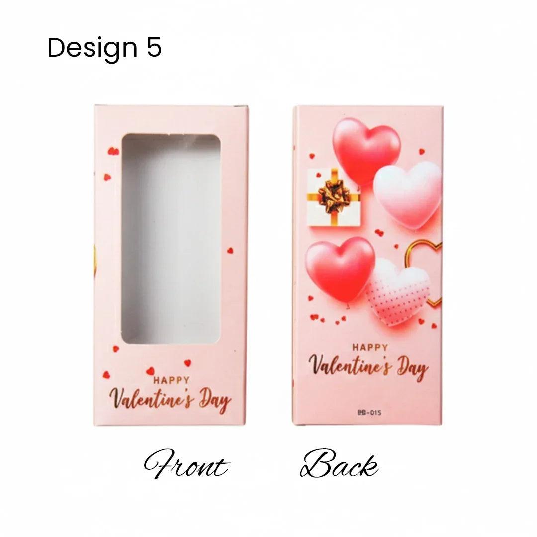 Chocolate Bar Box | Chocolate Bar Gift Box with Window | Chocolate Packaging Box | Pack Of 10 - Bakeyy.com - India - Chocolate Bar Box | Chocolate Bar Gift Box with Window | Chocolate Packaging Box | Pack Of 10 - Design 5 100.00