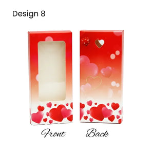 Chocolate Bar Box | Chocolate Bar Gift Box with Window | Chocolate Packaging Box | Pack Of 10 - Bakeyy.com - India - Chocolate Bar Box | Chocolate Bar Gift Box with Window | Chocolate Packaging Box | Pack Of 10 - Design 8 100.00