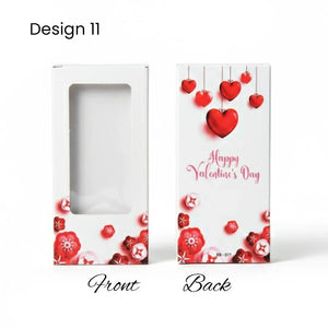 Chocolate Bar Box | Chocolate Bar Gift Box with Window | Chocolate Packaging Box | Pack Of 10 - Bakeyy.com - India - Chocolate Bar Box | Chocolate Bar Gift Box with Window | Chocolate Packaging Box | Pack Of 10 - Design 11 100.00