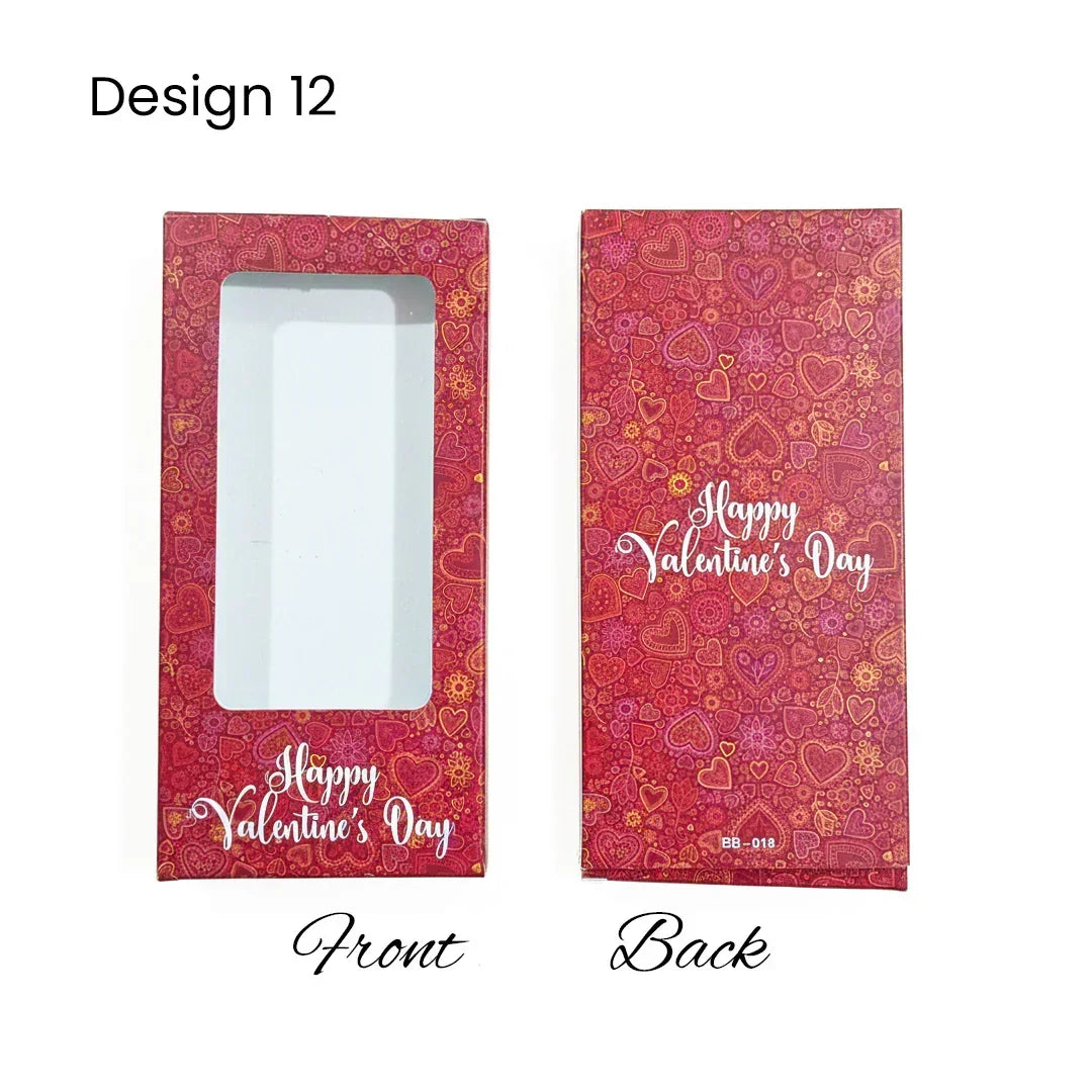 Chocolate Bar Box | Chocolate Bar Gift Box with Window | Chocolate Packaging Box | Pack Of 10 - Bakeyy.com - India - Chocolate Bar Box | Chocolate Bar Gift Box with Window | Chocolate Packaging Box | Pack Of 10 - Design 12 100.00
