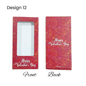 Chocolate Bar Box | Chocolate Bar Gift Box with Window | Chocolate Packaging Box | Pack Of 10 - Bakeyy.com - India - Chocolate Bar Box | Chocolate Bar Gift Box with Window | Chocolate Packaging Box | Pack Of 10 - Design 12 100.00
