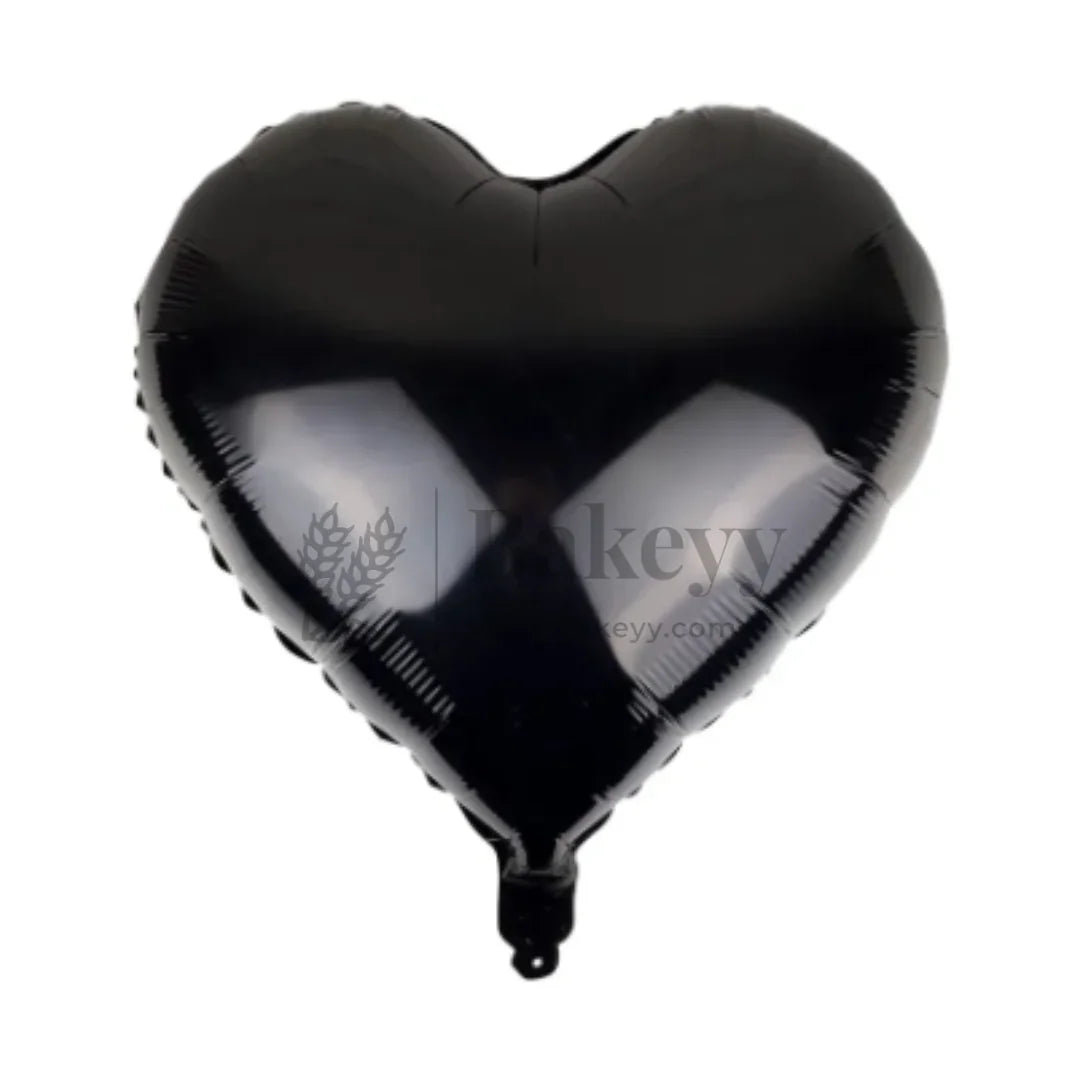 Black Heart Foil Balloon | Party Decorative| 2 Piece - Bakeyy.com - India - Black Heart Foil Balloon | Party Decorative| 2 Piece - Default Title