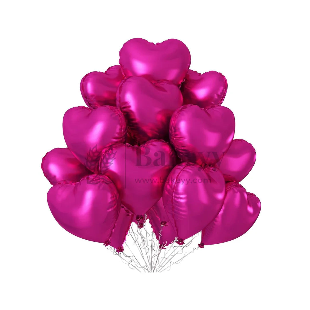 Pink Heart Foil Balloon | Party Decorative| 2 Piece - Bakeyy.com - India - Pink Heart Foil Balloon | Party Decorative| 2 Piece - Default Title