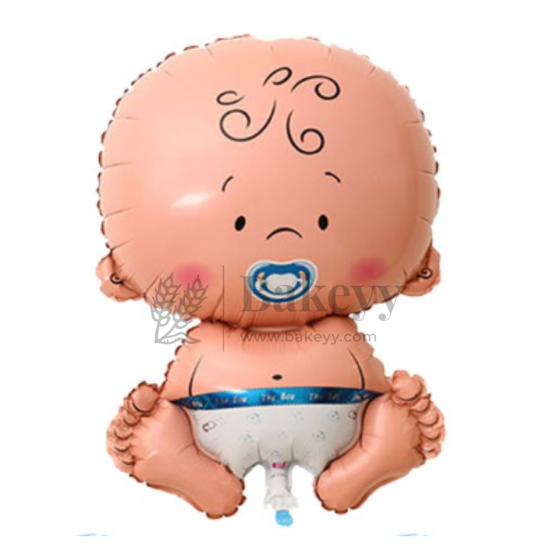 Baby Boy Foil Balloon – Blue Pacifier & Diaper | Party Decoration | 1 Piece