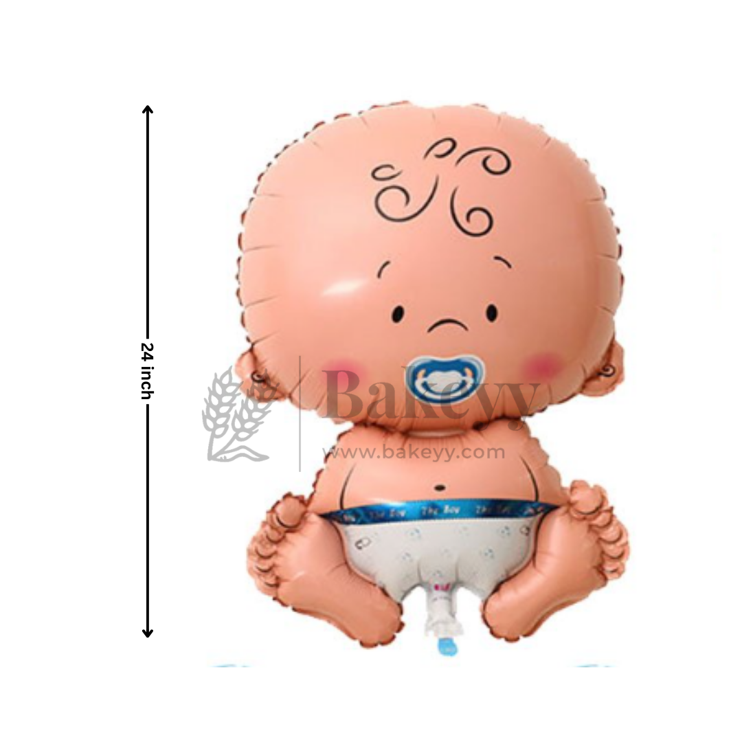 Baby Boy Foil Balloon – Blue Pacifier & Diaper | Party Decoration | 1 Piece
