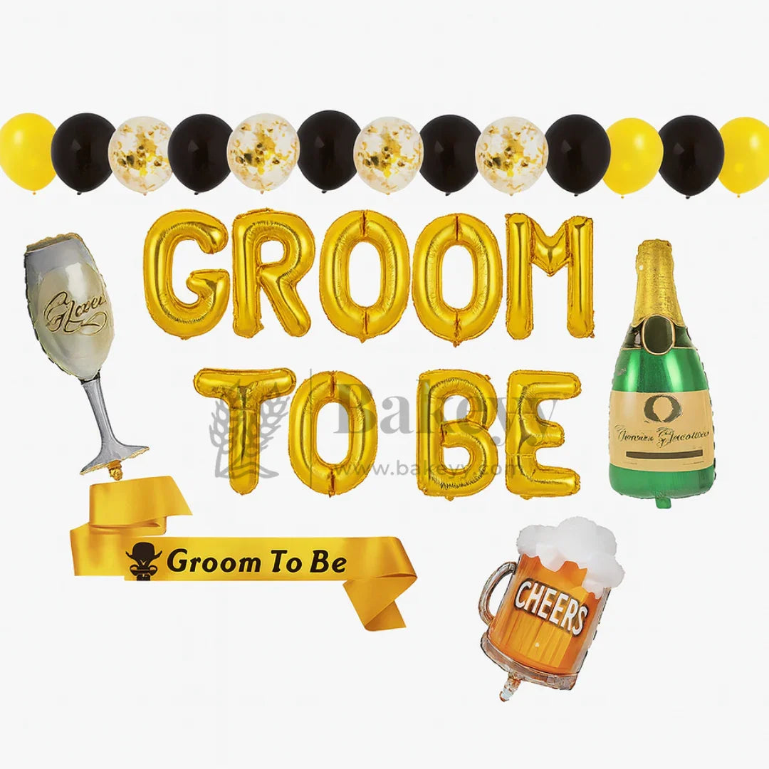 Groom To Be Party Decoration Kit | Party Decor | 1 Piece - Bakeyy.com - India - Groom To Be Party Decoration Kit | Party Decor | 1 Piece - Default Title