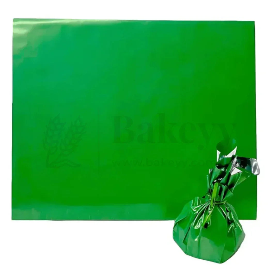 Matt Chocolate Wrapper | Pack of 200 - Bakeyy.com - India - Matt Chocolate Wrapper | Pack of 200 - Green