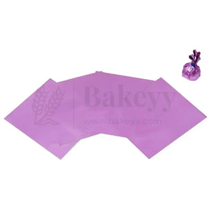 Matt Chocolate Wrapper | Pack of 200 - Bakeyy.com - India - Matt Chocolate Wrapper | Pack of 200 - Lavender