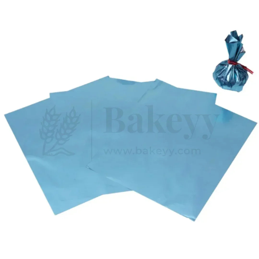 Matt Chocolate Wrapper | Pack of 200 - Bakeyy.com - India - Matt Chocolate Wrapper | Pack of 200 - Blue