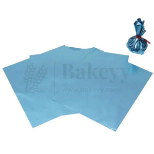 Matt Chocolate Wrapper | Pack of 200 - Bakeyy.com - India - Matt Chocolate Wrapper | Pack of 200 - Blue