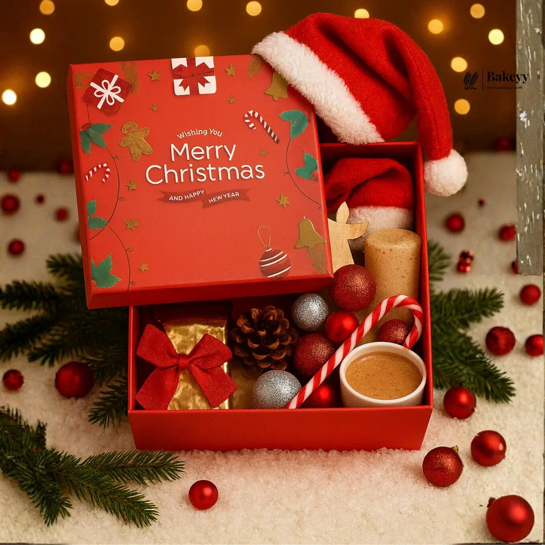 Christmas Print Rigid Hamper Boxes | Perfect for Christmas Gifting | 1 Piece