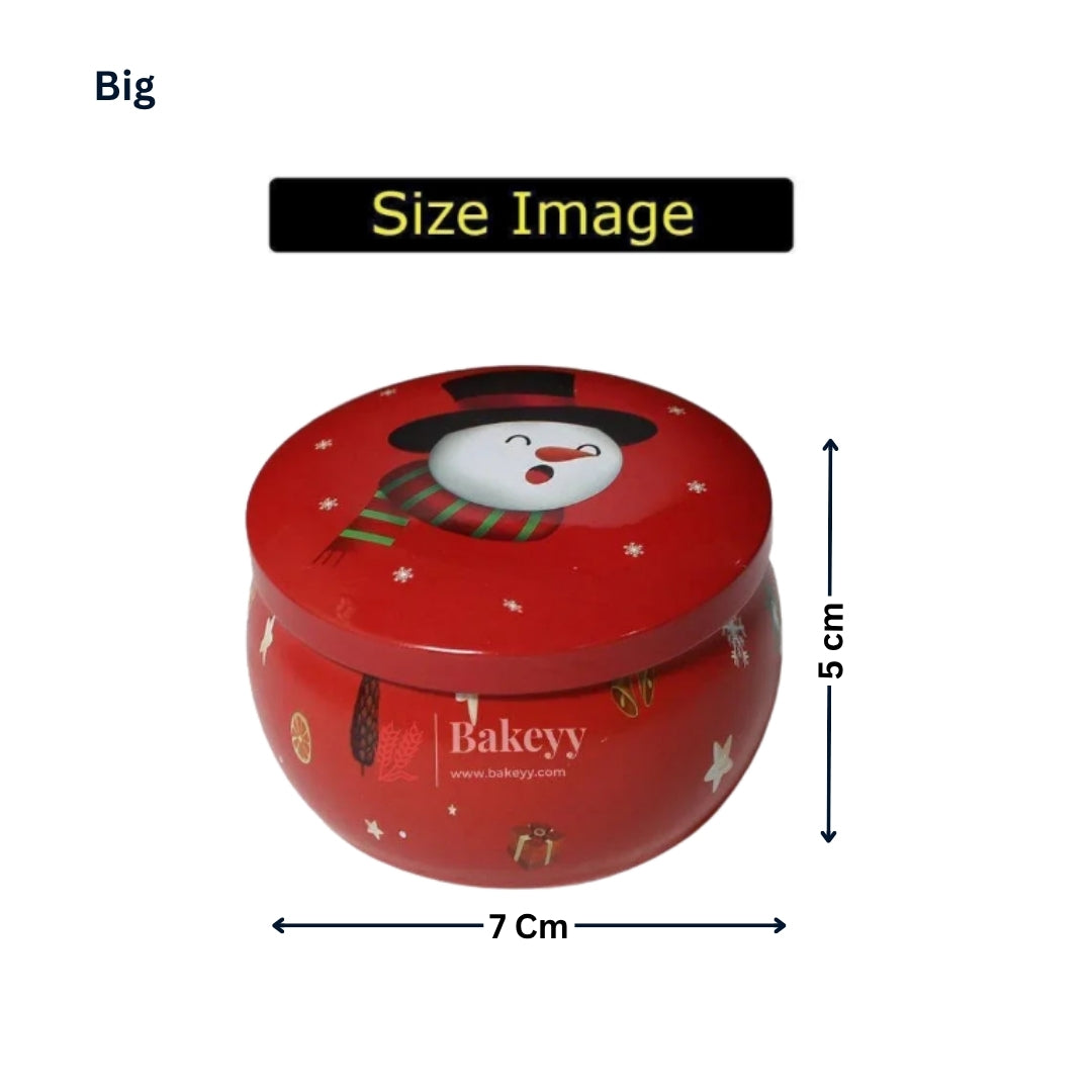 Christmas Candle Tin Box | Random Prints per Pack | Pack of 12