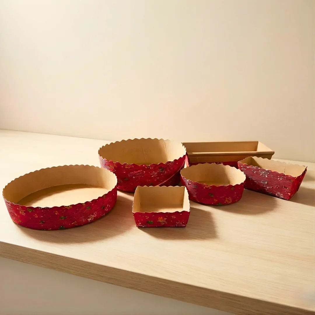 Christmas Bake and Serve Container | Christmas Print | Oven Safe - Bakeyy.com - India - Christmas Bake and Serve Container | Christmas Print | Oven Safe - 100 gram | Round 1400.00