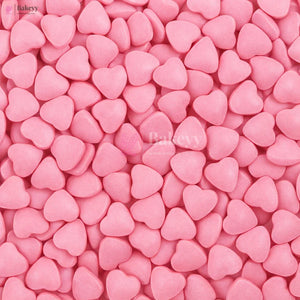 Heart-Shaped Sugar Confetti | Edible Cake & Dessert Decorations | Metallic Finish | 200 gm