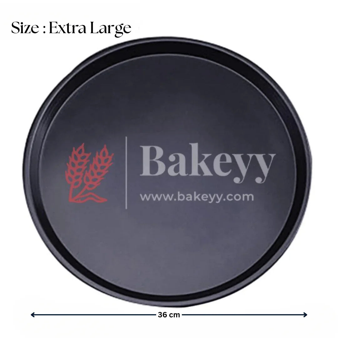 Premium Non-Stick Pizza Baking Tray | Round Carbon Steel Pizza Pan for Perfect Crusts | 1 Piece