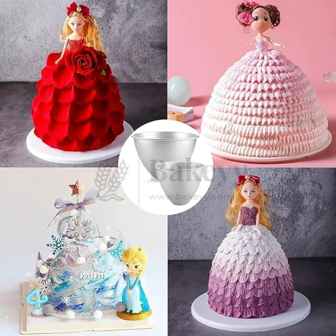 Aluminum Doll Dress Shape Cake Mould | 1 Piece