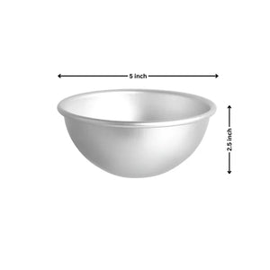 Aluminum Dome Cake Mould | Semicircle Mould | Hemisphere Mould | 1 Piece - Bakeyy.com - India - Aluminum Dome Cake Mould | Semicircle Mould | Hemisphere Mould | 1 Piece - 5 Inch