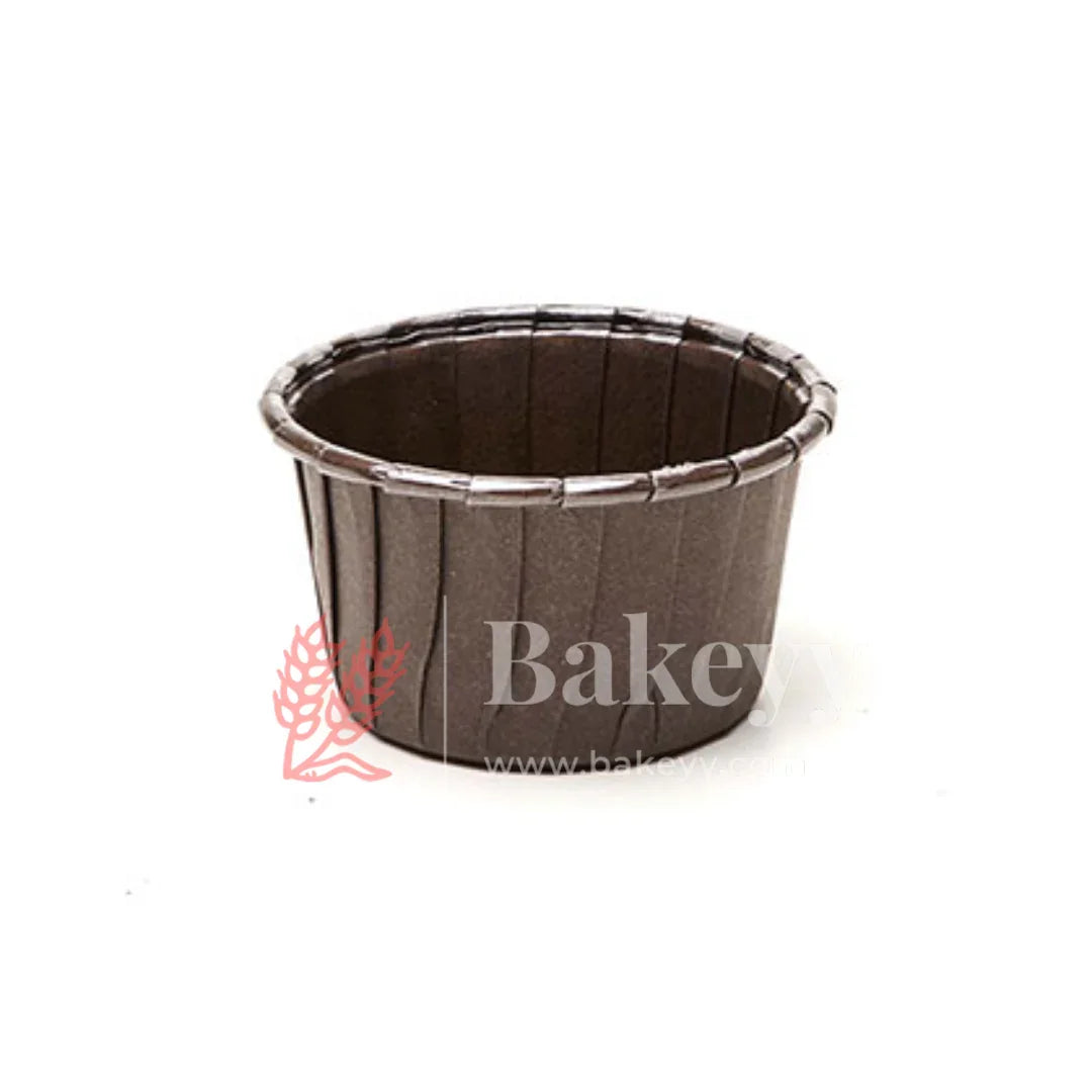 Brown Cupcake Mould | Chocolava Cup Mould |Cup Cake Liners | Laminated Cupcake Mould | Pack of 50