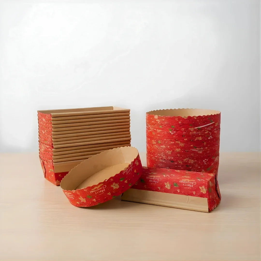 Christmas Bake and Serve Container | Christmas Print | Oven Safe - Bakeyy.com - India - Christmas Bake and Serve Container | Christmas Print | Oven Safe - 100 gram | Round 1400.00