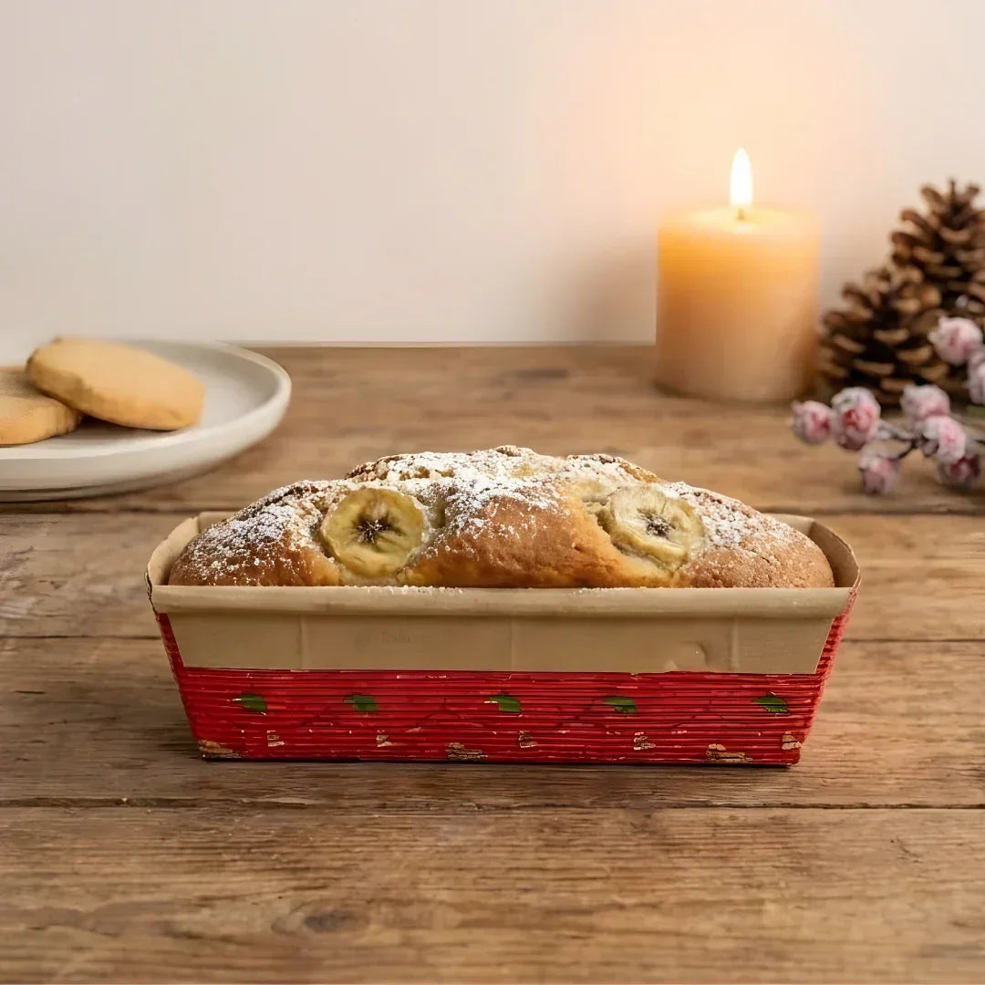 Christmas Bake and Serve Container | Christmas Print | Oven Safe - Bakeyy.com - India - Christmas Bake and Serve Container | Christmas Print | Oven Safe - 100 gram | Round 1400.00