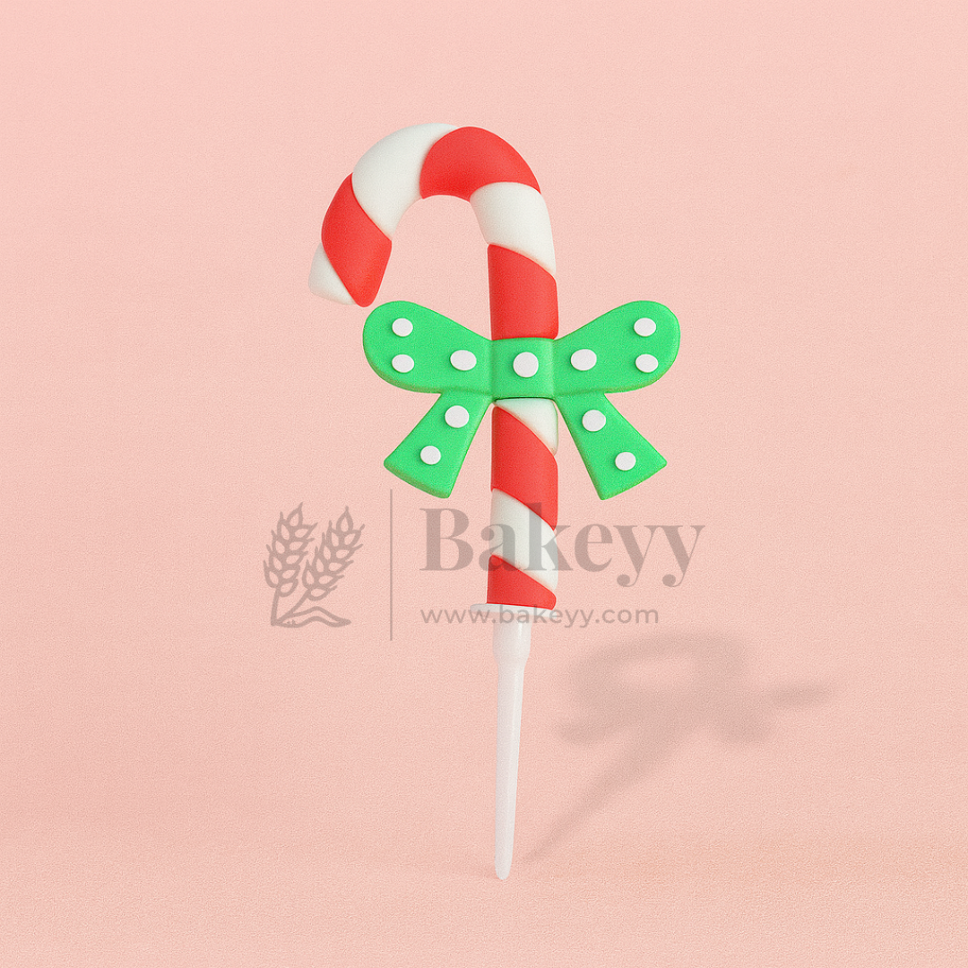 Candy Cane Cake Topper | Christmas Miniature Figurines | Christmas Decor | Pack of 10