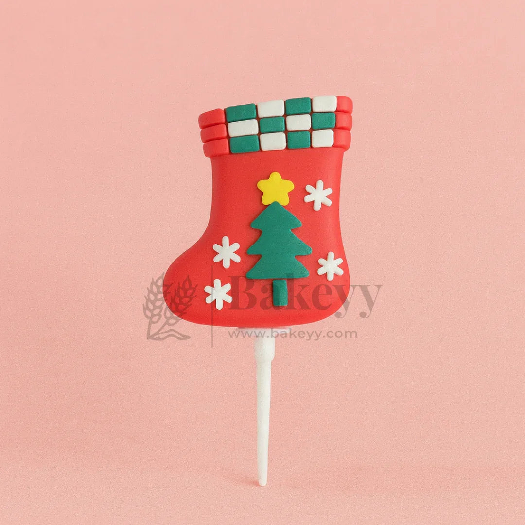 Christmas Stocking Cake Topper | Christmas Miniature Figurines | Christmas Decor | Pack of 10 - Bakeyy.com - India - Christmas Stocking Cake Topper | Christmas Miniature Figurines | Christmas Decor | Pack of 10 - Default Title