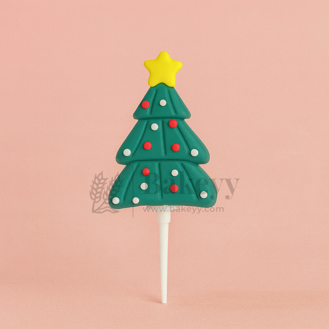 Christmas Tree Cake Topper | Christmas Miniature Figurines | Christmas Decor | Pack of 10