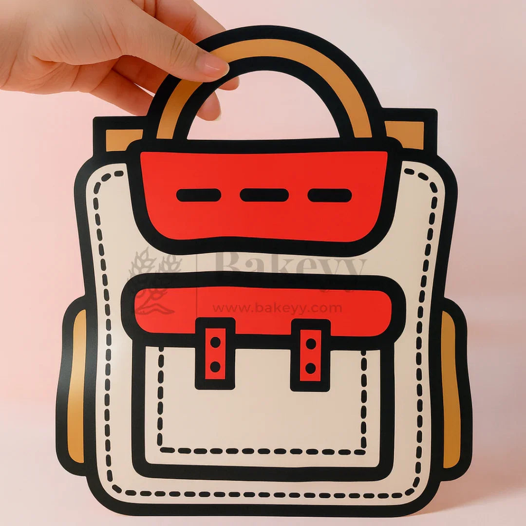 Cartoon Backpack Zip Lock Pouch | Red | Treat Storge Bag for Birthday | Fancy Zip lock pouches | Pack of 50 (Copy) (Copy)