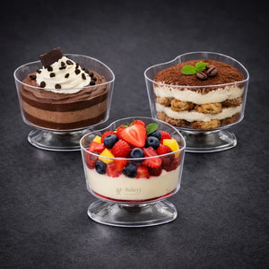 70ml Heart-Shaped Clear Dessert Cup | D54 | Transparent Plastic Dessert Bowl | Party & Event Serveware | Pack of 30 - Bakeyy.com - India - 70ml Heart-Shaped Clear Dessert Cup | D54 | Transparent Plastic Dessert Bowl | Party & Event Serveware | Pack of 30 - Default Title 240.00