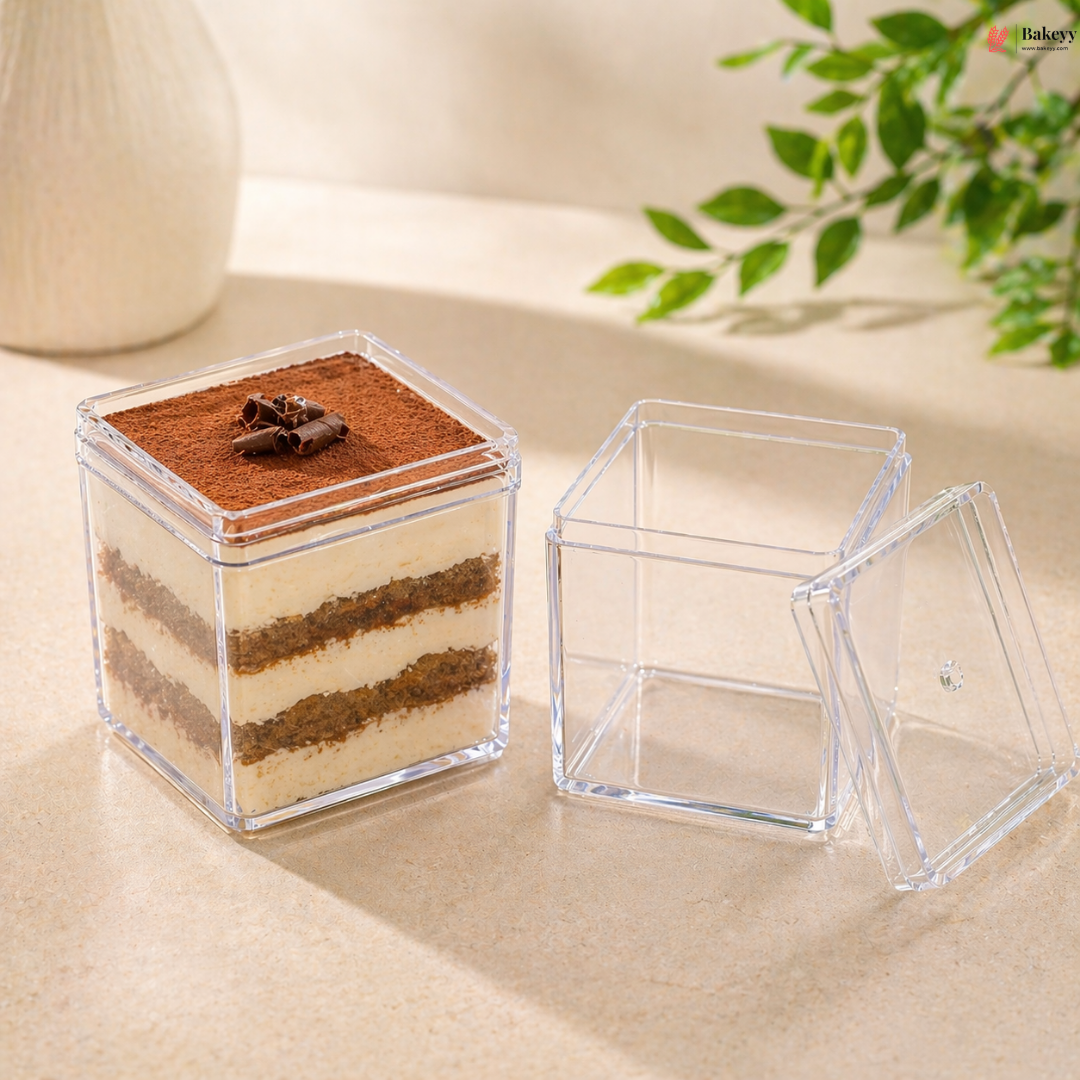 Clear Cube Acrylic Box with Lid