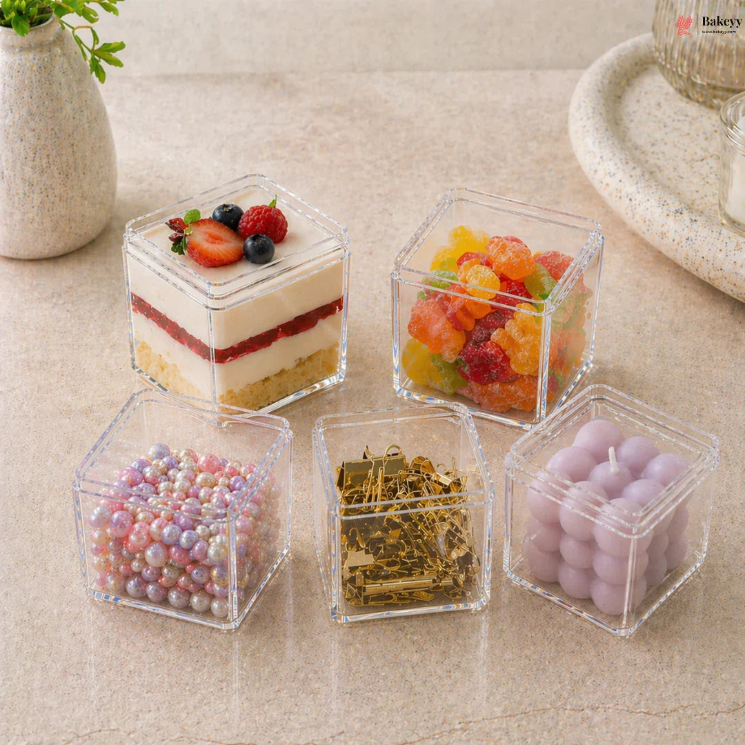 Clear_Cube_Acrylic_Box_with_Lid_6 - Bakeyy.com